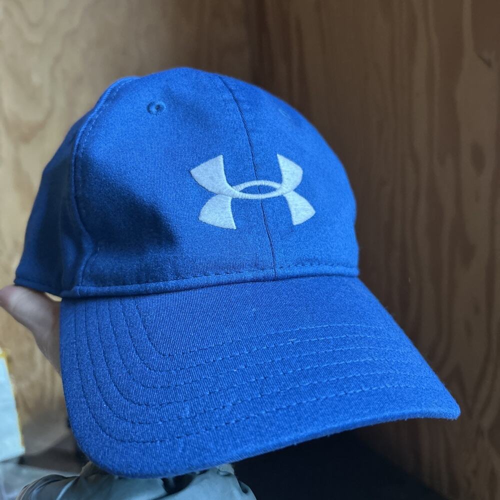 Under Armour Mens Sportstyle Adjustable Sliding Closure Sweat Band Blue